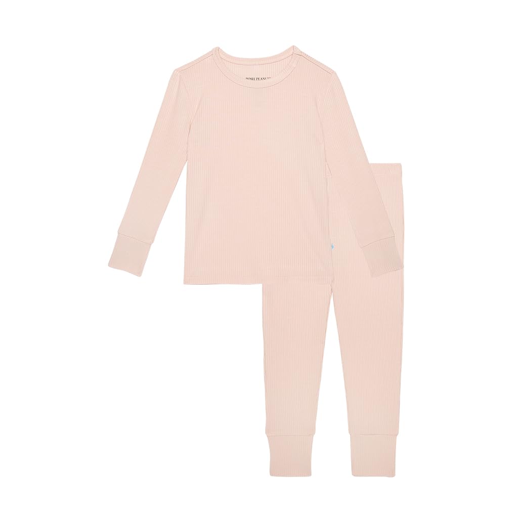 Posh Peanut Girls Pajamas - Soft, Viscose from Bamboo PJs for Kids - Matching, Long Sleeve Toddler Pajamas for Girls WEBE CLOTHING