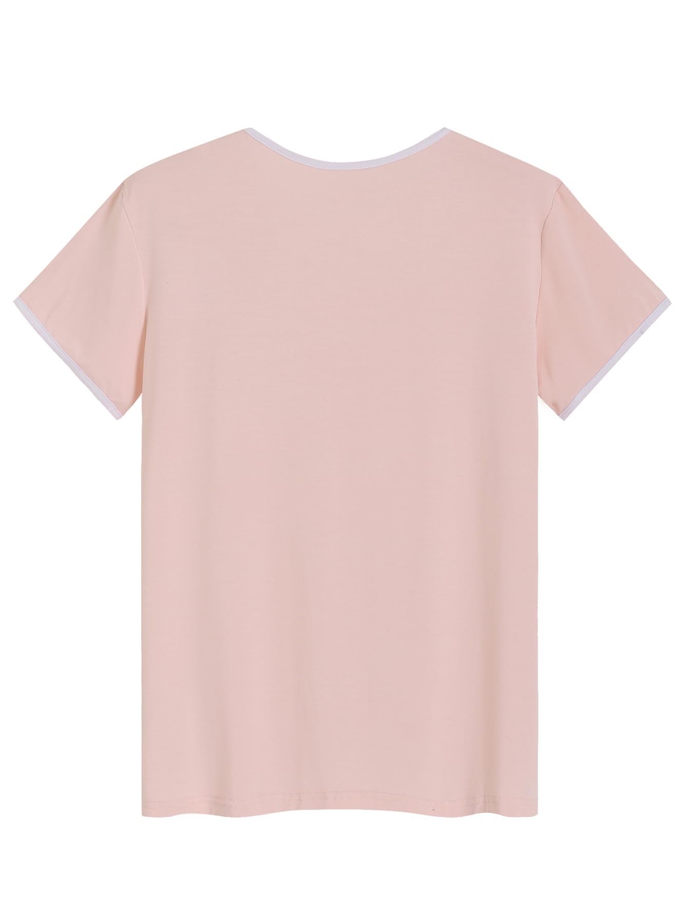 Latuza Women's Bamboo Viscose Sleep T-Shirt Soft Short Sleeve Pajama Tops WEBE CLOTHING