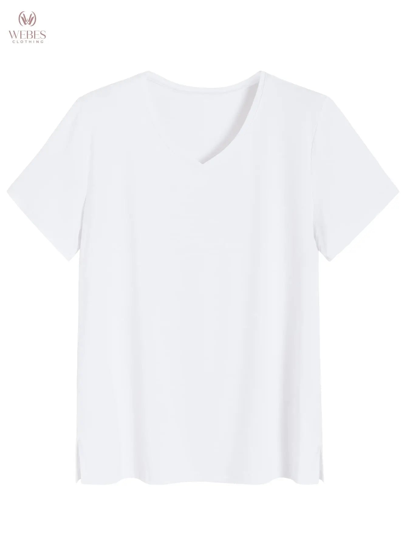 Latuza Women's Viscose Sleep T-Shirt V-Neck Pajamas Top