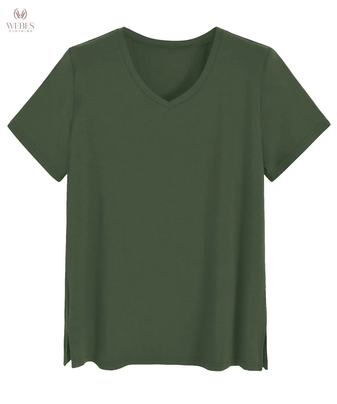 Latuza Women's Viscose Sleep T-Shirt V-Neck Pajamas Top
