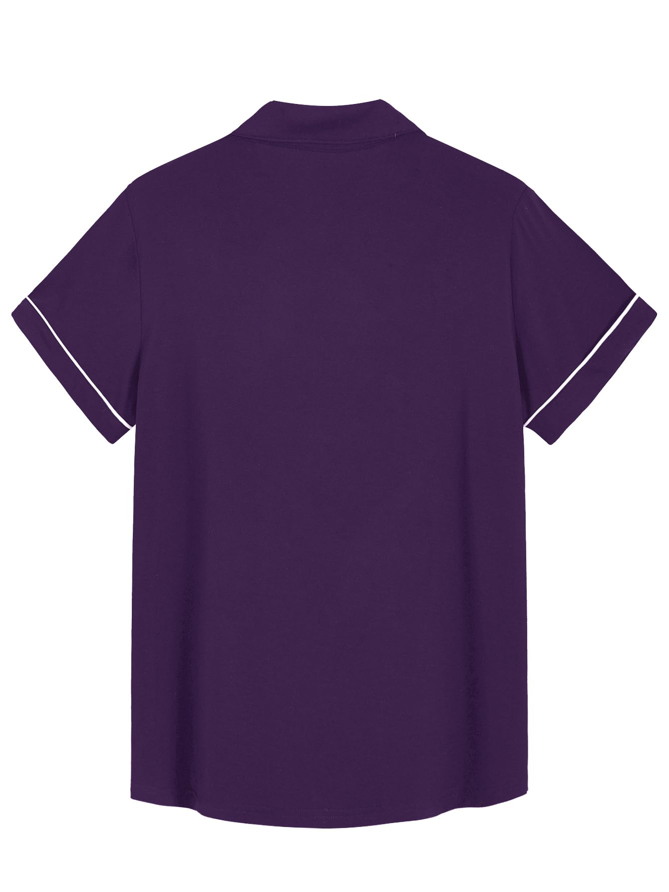 Latuza Women's Bamboo Viscose Pajama Tops Soft Comfy Short Sleeve Sleep Shirt WEBE CLOTHING