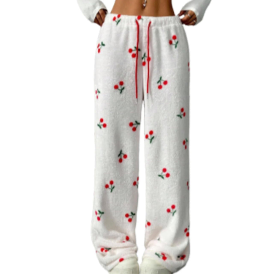 Leopard Pants Women Therian Fuzzy Pajama Pants Y2k Cheetah Pants Grunge High Waisted Fluffy Pants