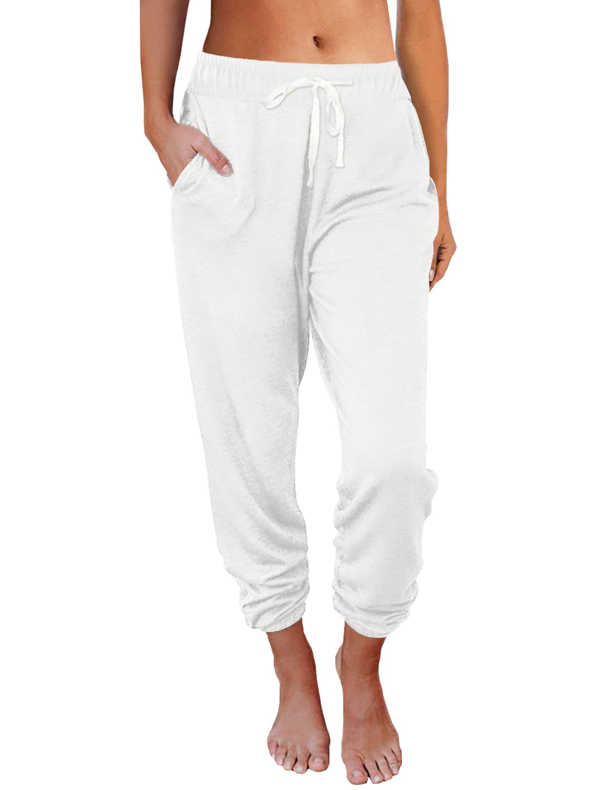 AUTOMET Women's High Waisted Lounge Sweatpants Jogger Pants with Pockets