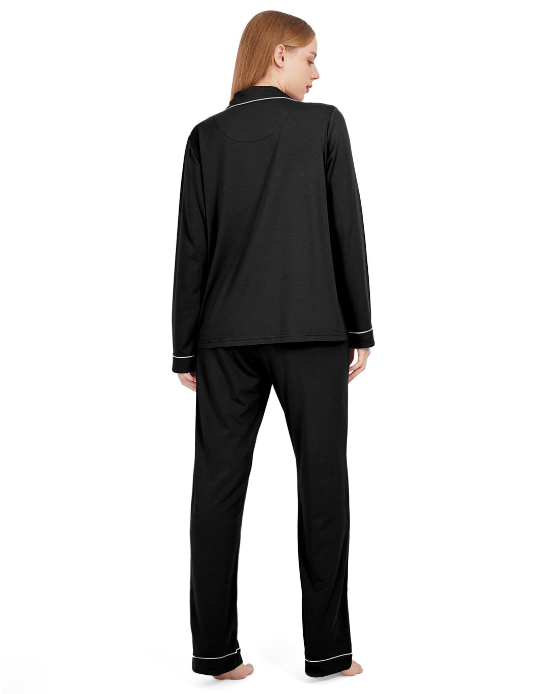 BAMBOO COOL Pajamas Set for Women Comfy Lounge Set Button Down Sleepwear Long Sleeve Pj Set
