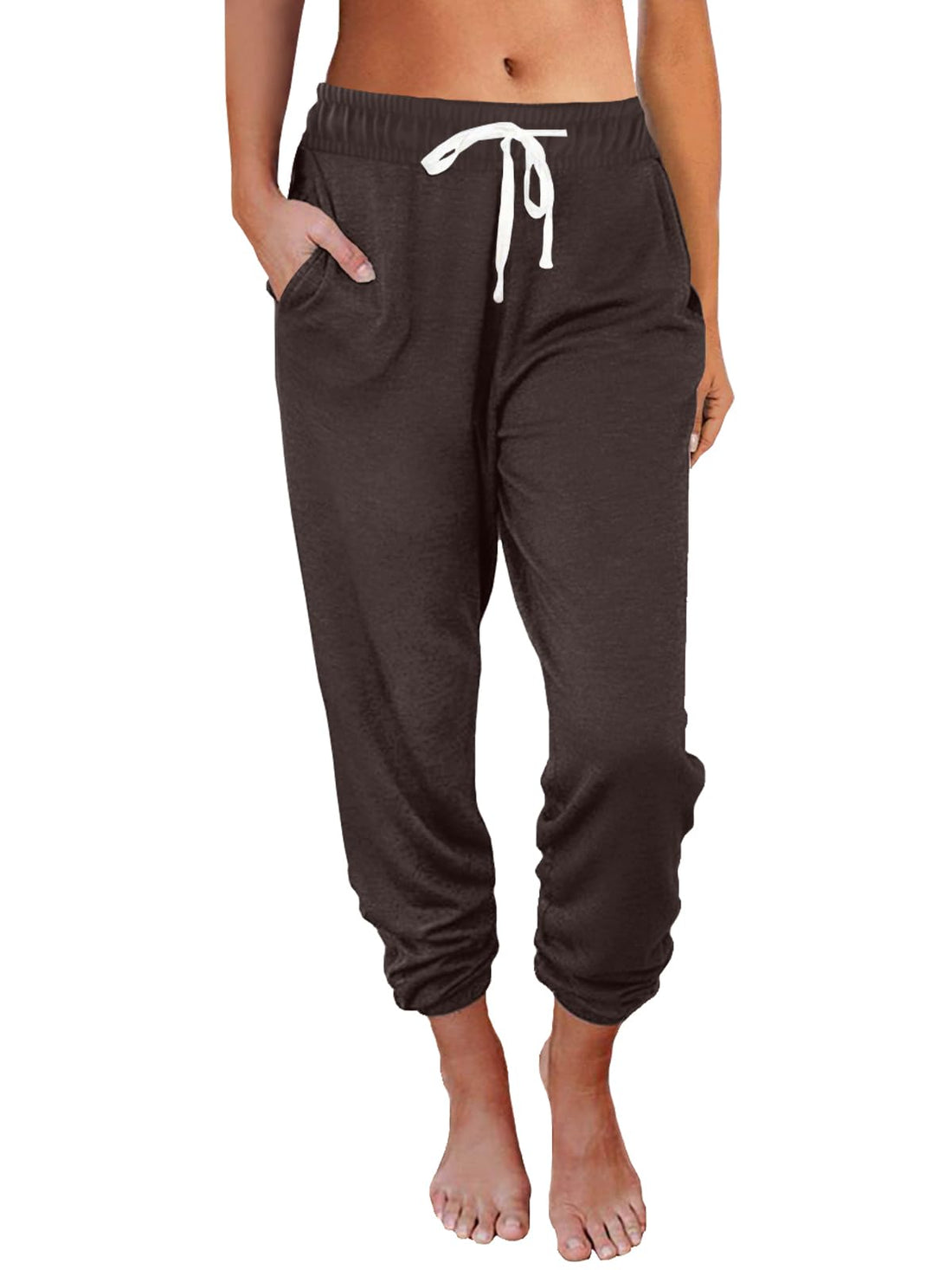 AUTOMET Women's High Waisted Lounge Sweatpants Jogger Pants with Pockets