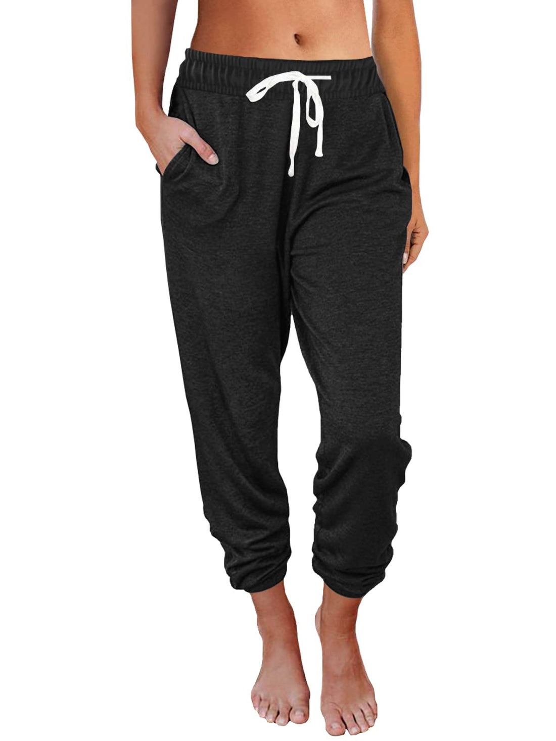 AUTOMET Women's High Waisted Lounge Sweatpants Jogger Pants with Pockets