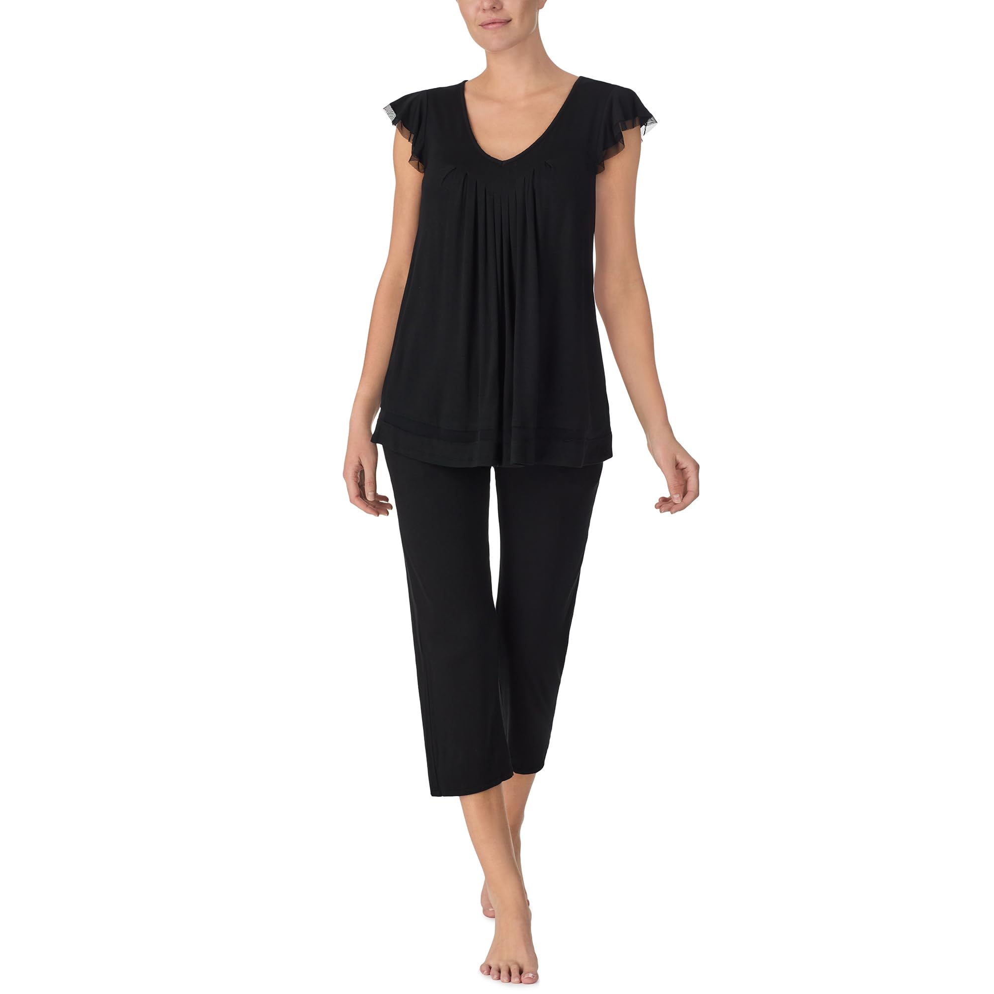 ELLEN TRACY Womens Pajama Top - Soft Stretch Jersey Short Sleeve Sleep Shirt Loungewear WEBE CLOTHING