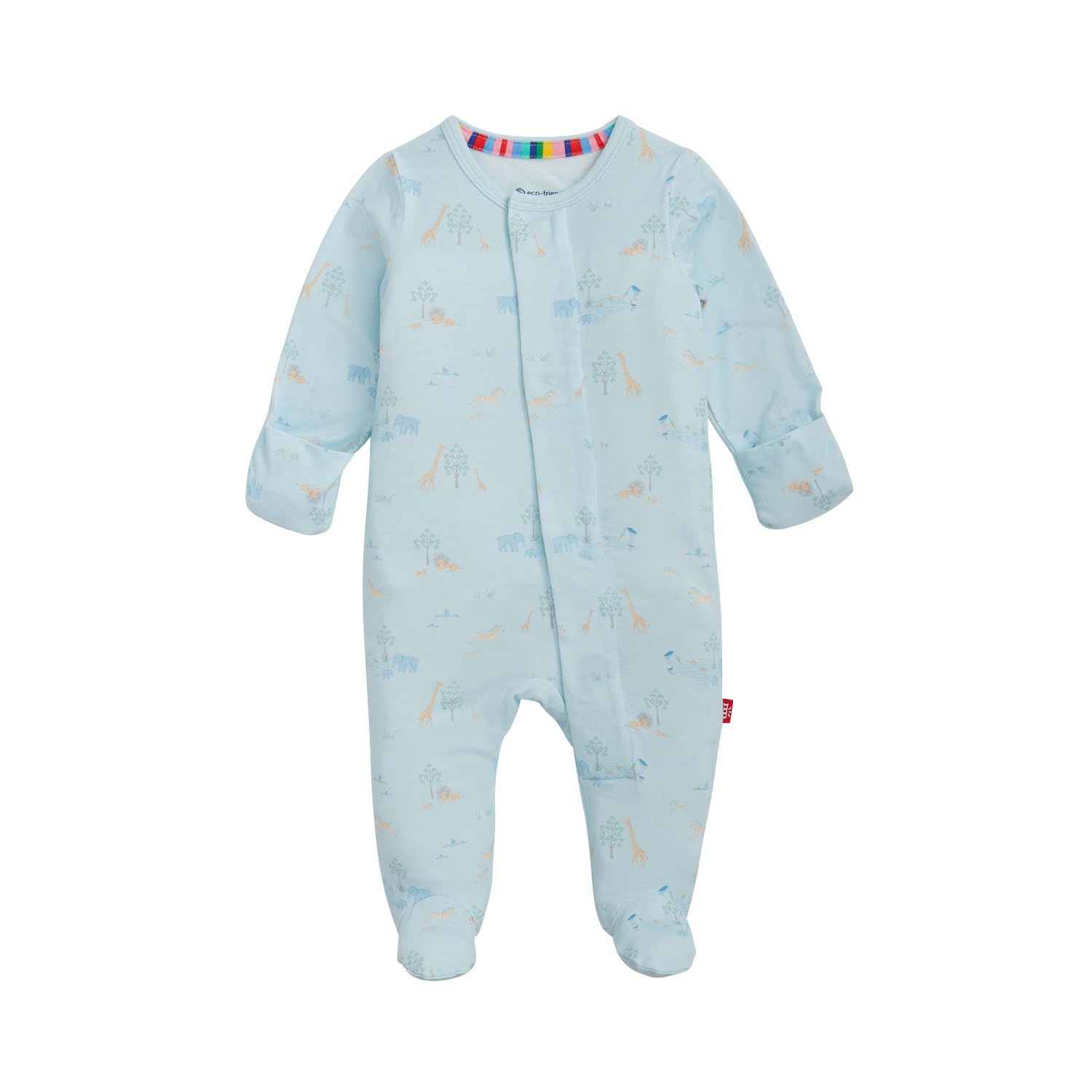 Magnetic Me Boys Modal Magnetic Baby Footie Pajamas | Silky Soft Modal Fabric | Baby Sleepers