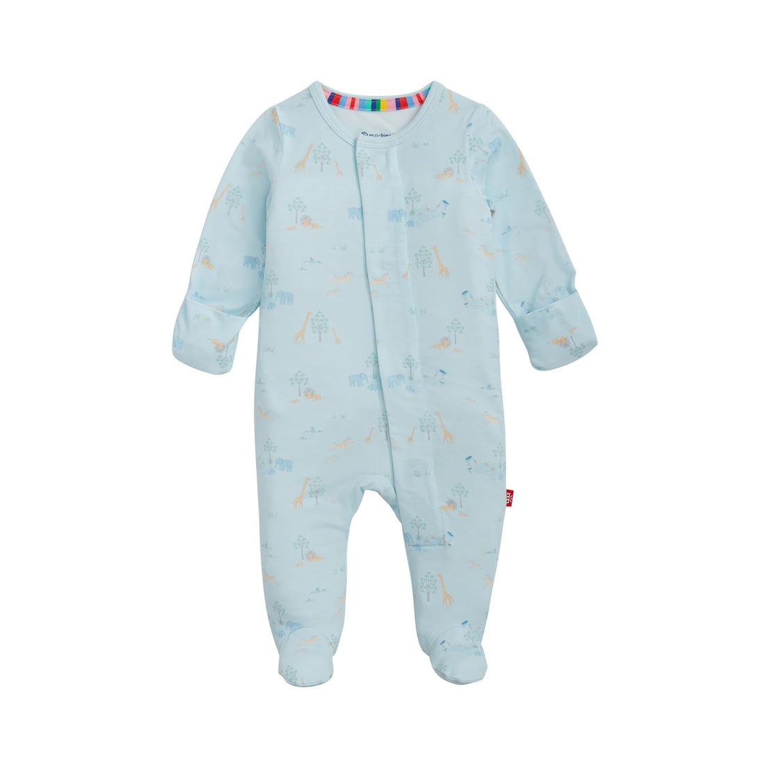 Magnetic Me Boys Modal Magnetic Baby Footie Pajamas | Silky Soft Modal Fabric | Baby Sleepers