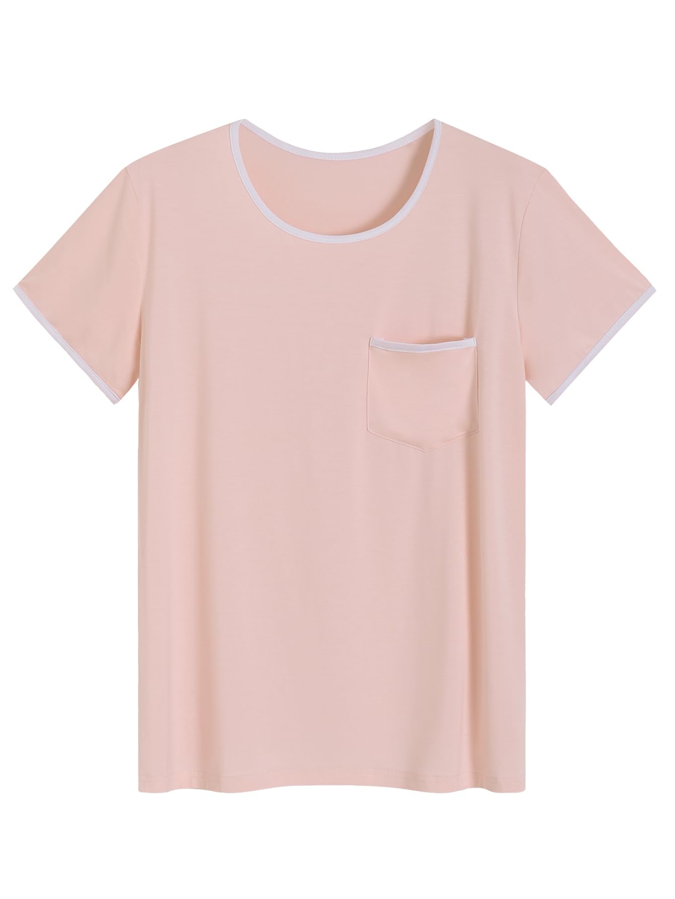 Latuza Women's Bamboo Viscose Sleep T-Shirt Soft Short Sleeve Pajama Tops WEBE CLOTHING