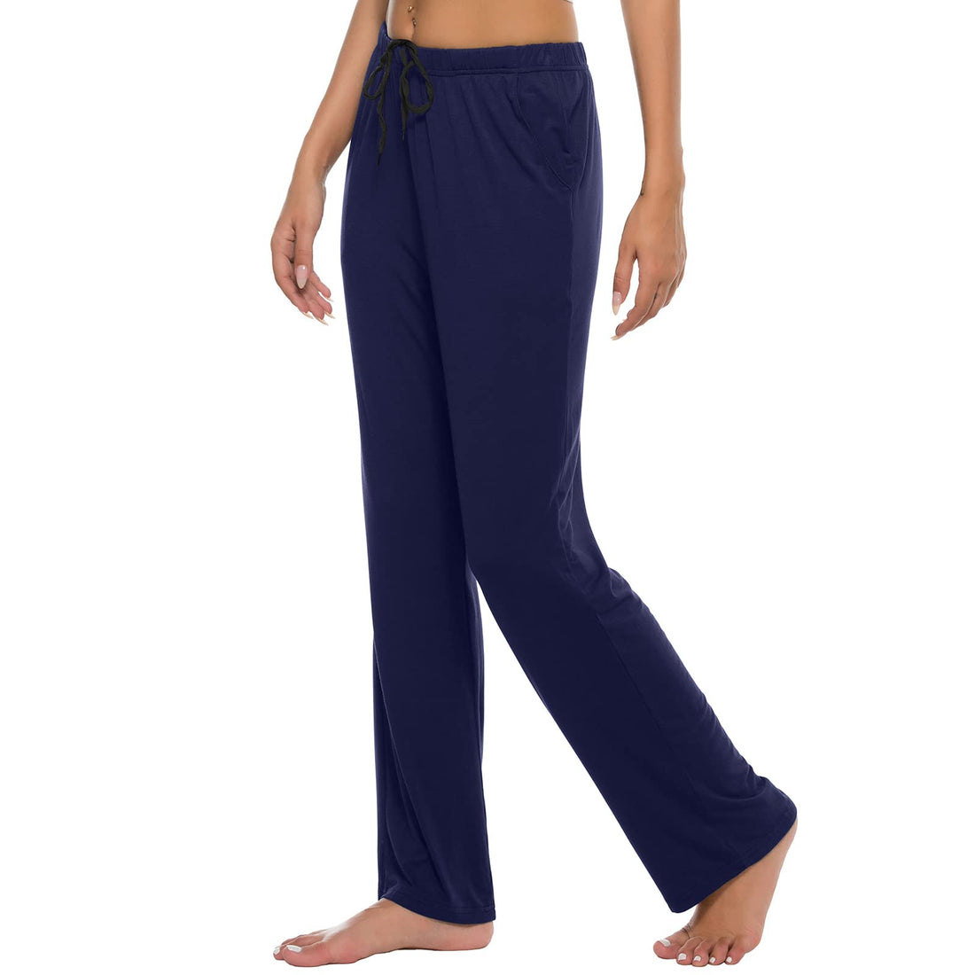 JINSHI Womens Pajama Pants with Pockets Soft Comfortable Lightweight Elastic Drawstring Modal Pajama Bottoms Lounge Pants