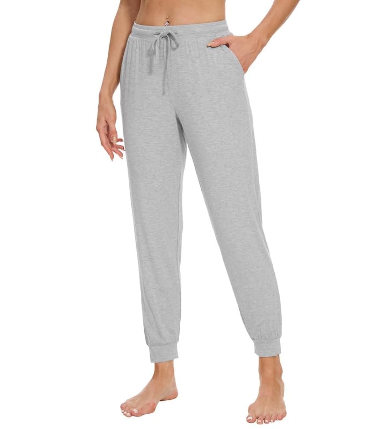 WiWi Women's Viscose from Bamboo Joggers Super Soft Pajama Pants Yoga Bottoms Cooling Lounge Sweatpants S-XXL