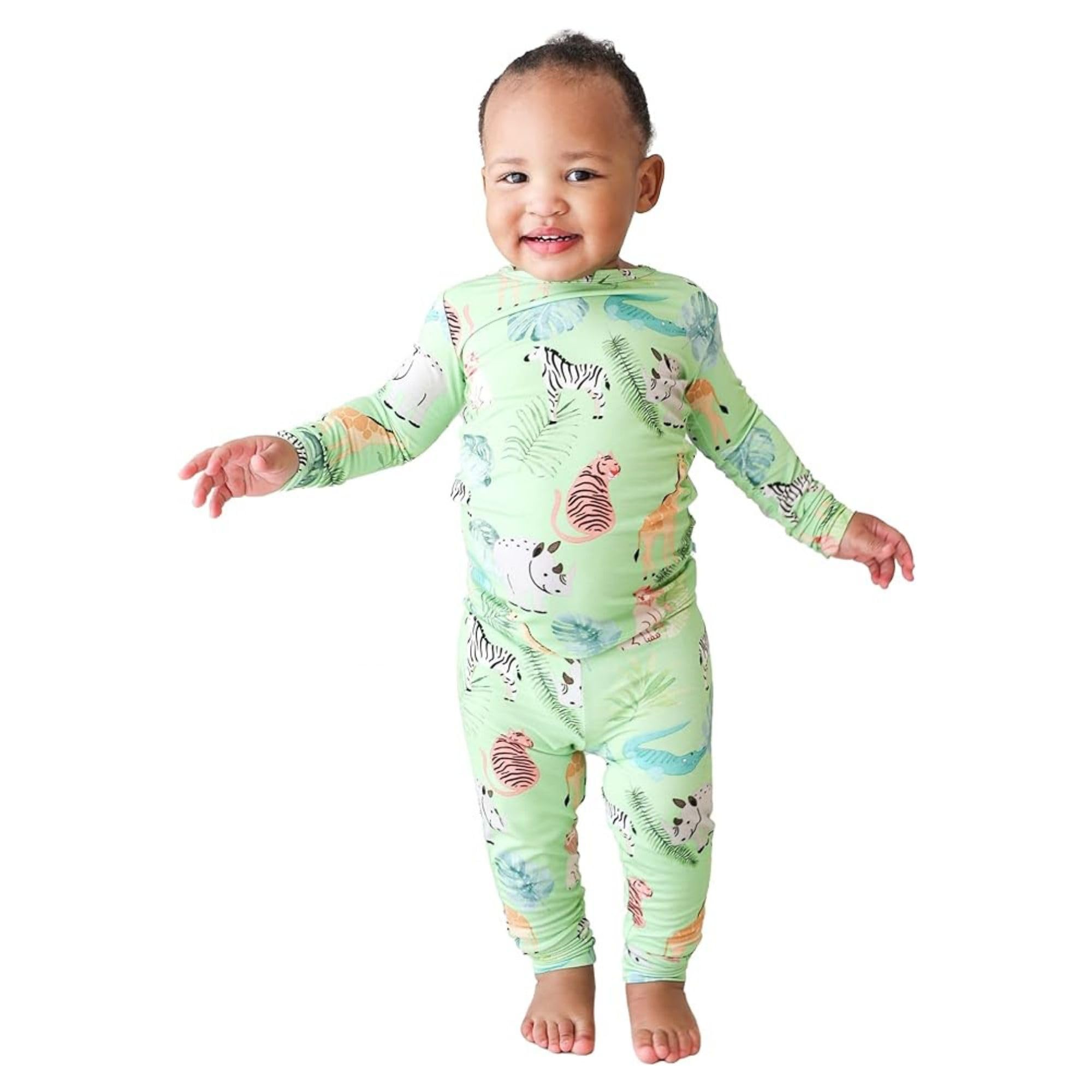 Posh Peanut Boys Pajamas - PJs for Kids Made of Soft Viscose from Bamboo, Long Sleeve Toddler PJs & Matching Boys Pajama Sets WEBE CLOTHING