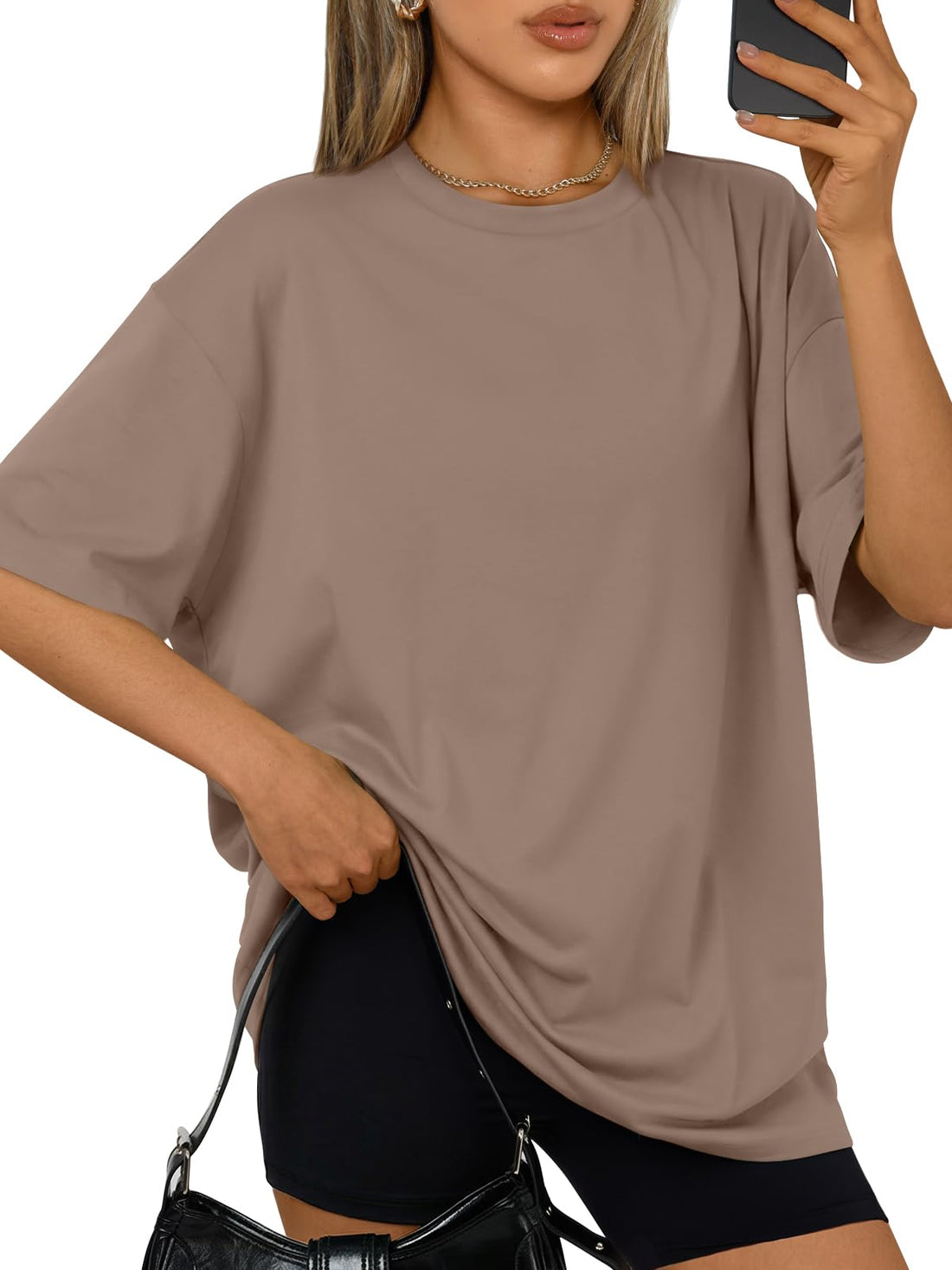 Trendy Queen Womens Oversized T-Shirts Short Sleeves Workout Tops | Casual Summer Gym Tees Plus Size Fashion Clothes 2026 WEBE CLOTHING