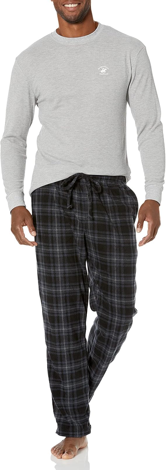 Beverly Hills Polo Club Men's Beverly Hills Polo Polar Fleece Set W/Ls Thermal Top WEBE CLOTHING