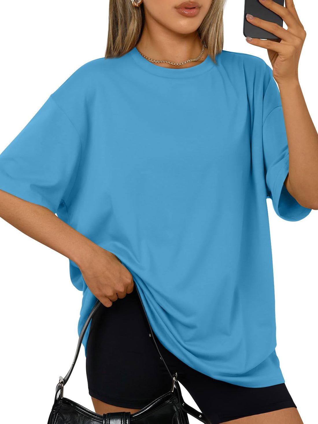 Trendy Queen Womens Oversized T-Shirts Short Sleeves Workout Tops | Casual Summer Gym Tees Plus Size Fashion Clothes 2026 WEBE CLOTHING