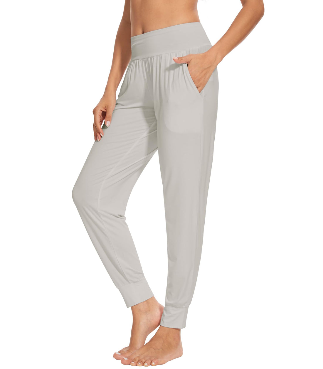 WiWi Women's Viscose from Bamboo Joggers Super Soft Pajama Pants Yoga Bottoms Cooling Lounge Sweatpants S-XXL