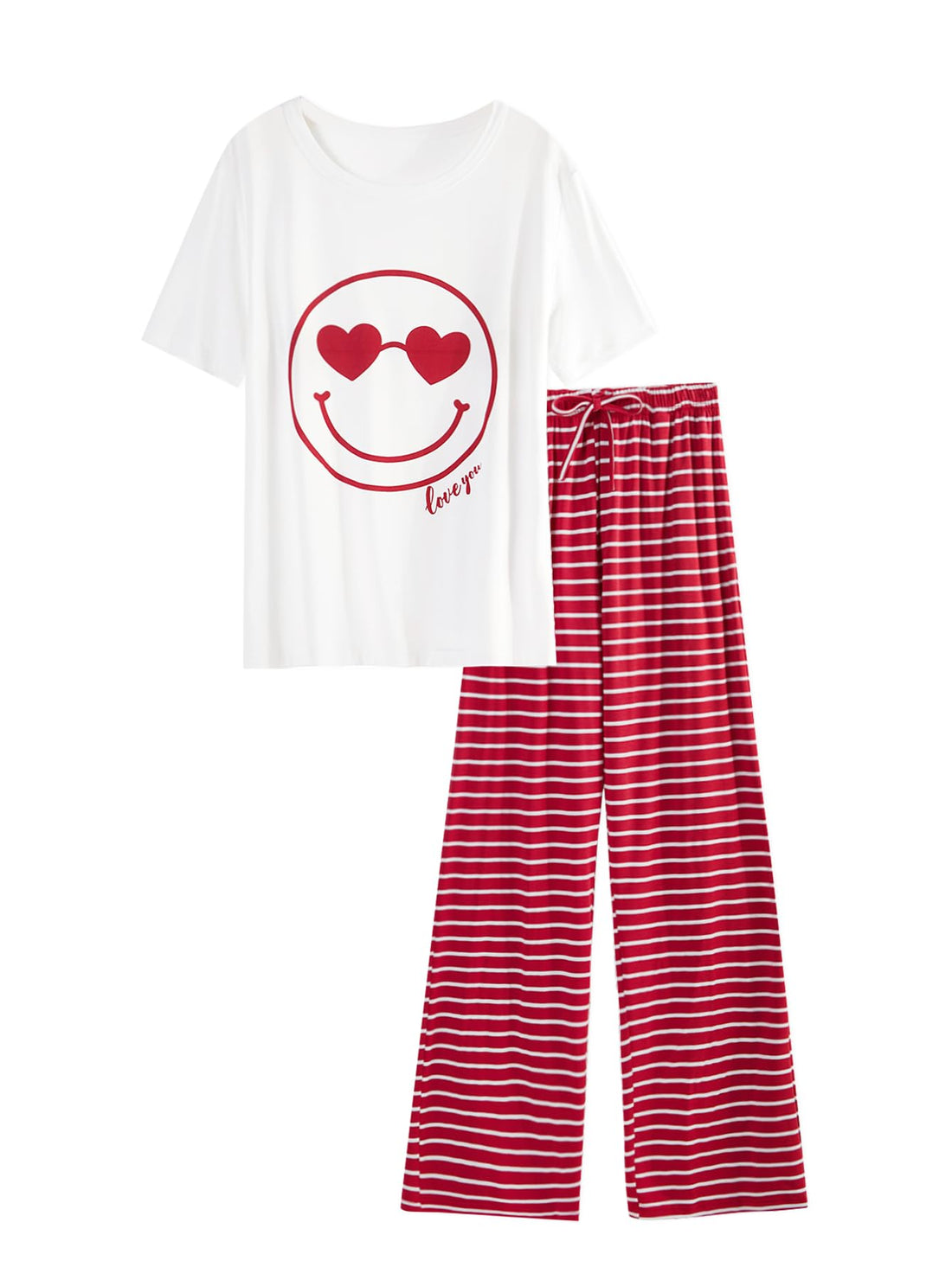 MOSSRIVER Family Pjs Matching Sets Short Sleeve Graphic Tops Holiday Shirts Cute Pajamas Pants Set Vacation Summer Outfits
