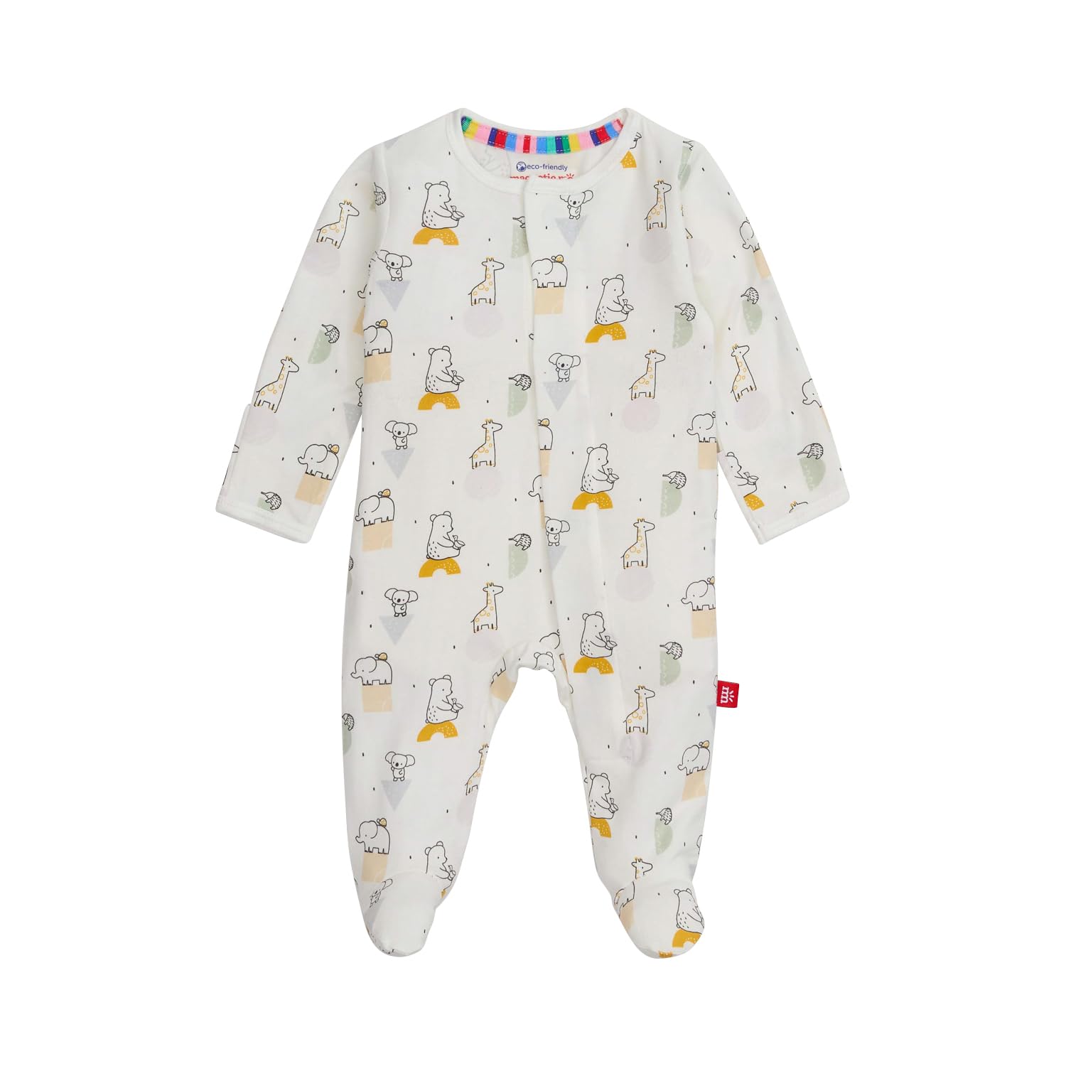 Magnetic Me Boys Modal Magnetic Baby Footie Pajamas | Silky Soft Modal Fabric | Baby Sleepers