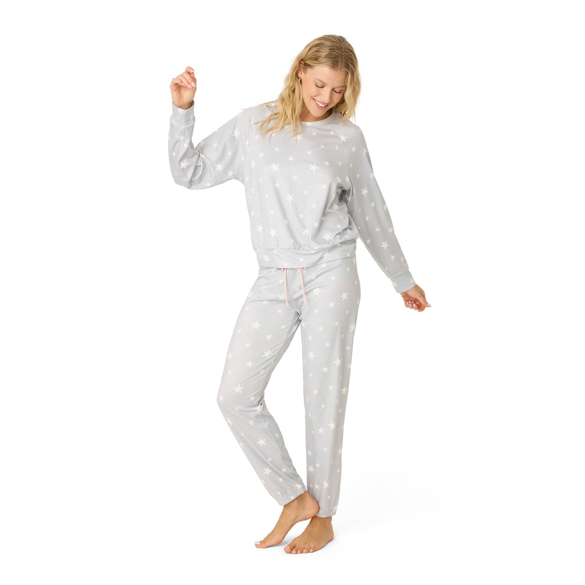 PJ Salvage Women's [Amazon Exclusive] Cloud Jersey Jogger Pajama 2-piece Pj Set