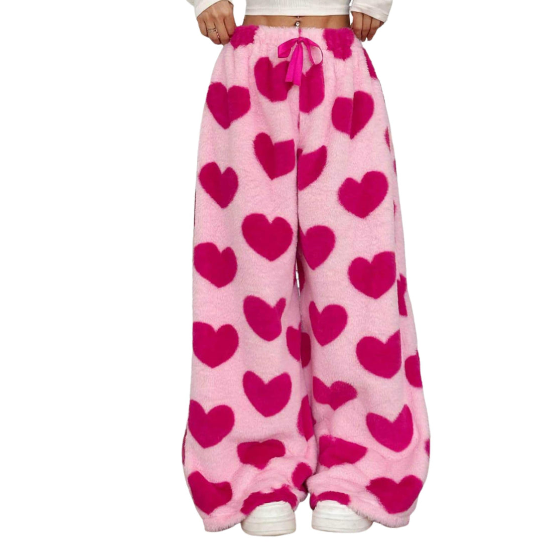 Leopard Pants Women Therian Fuzzy Pajama Pants Y2k Cheetah Pants Grunge High Waisted Fluffy Pants