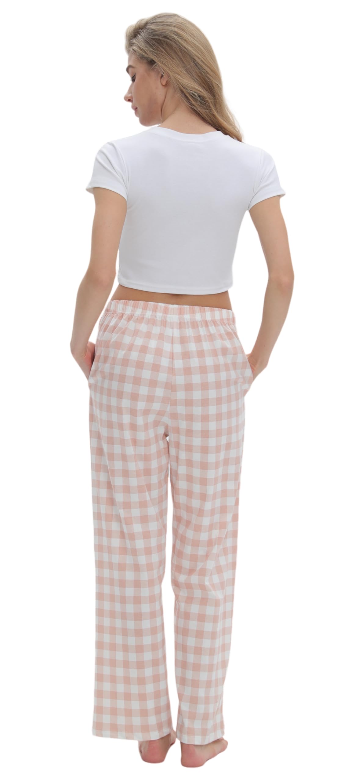 SAMGU Women's Pajama Pants, Soft Cotton Sleep Lounge Pants, Comfy Homewear pjs, Elatic Waist Pajama Bottom Pants for Women