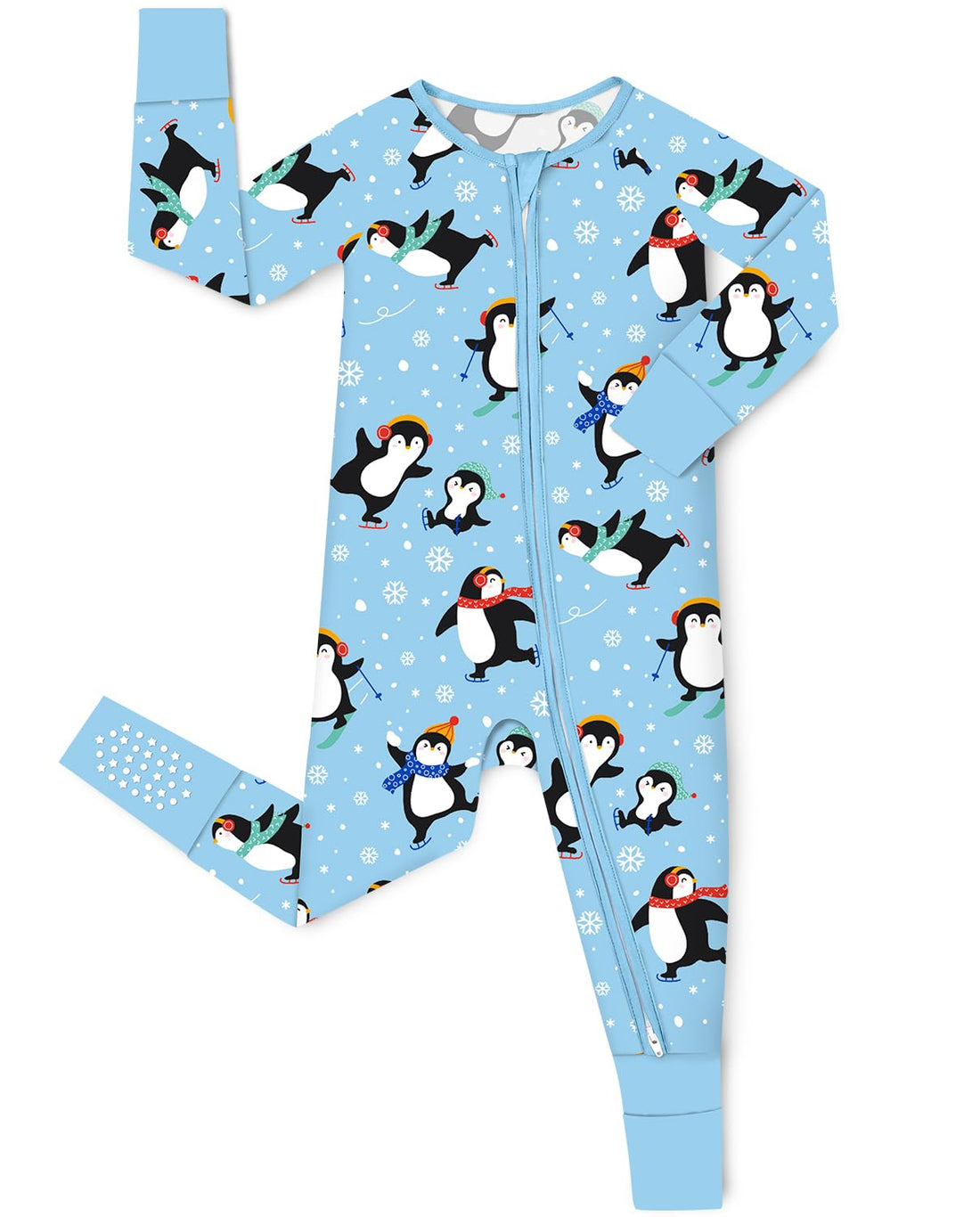 babee Reshinee Bamboo Viscose Baby Convertible Footie Pajama, Zipper Pajamas for Baby Boys & Girls, Sleep & Play Footed