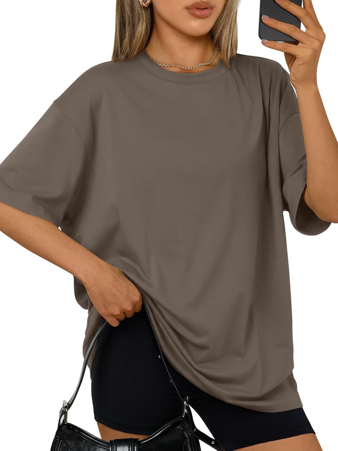 Trendy Queen Womens Oversized T-Shirts Short Sleeves Workout Tops | Casual Summer Gym Tees Plus Size Fashion Clothes 2026 WEBE CLOTHING