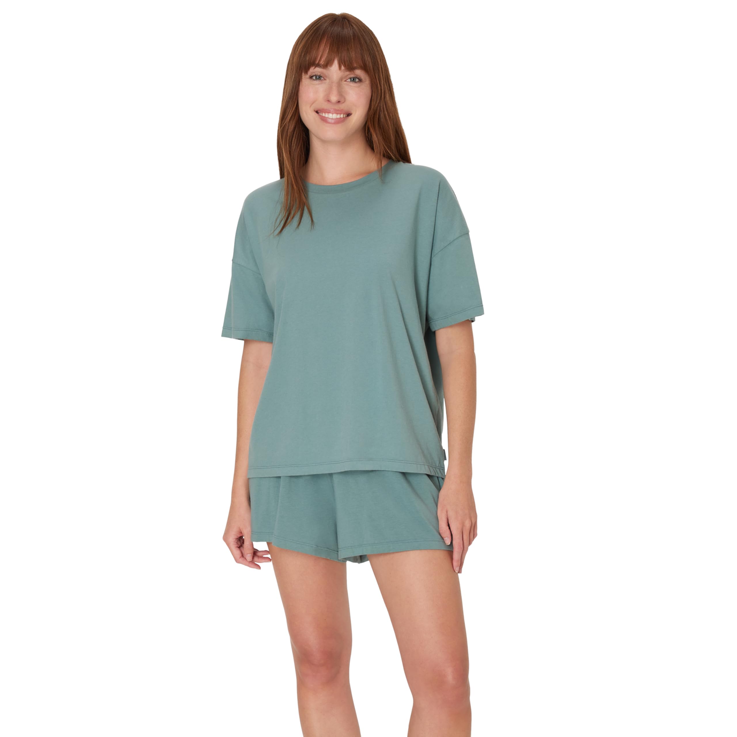 Hanes Women's Pajamas Set, Comfywear Pajamas for Women Set, Originals SupertSoft Loungewear, T-Shirt & Sleep Shorts