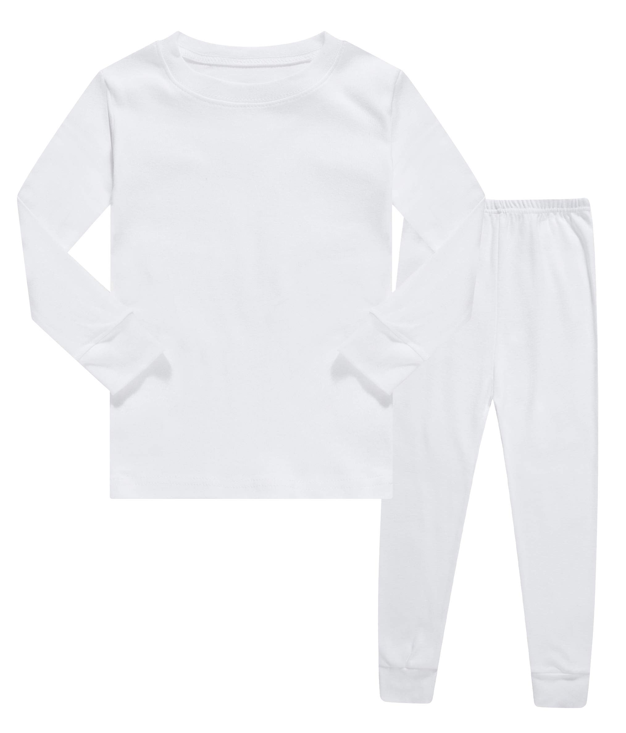Family Feeling Kids & Toddler Boys Pajamas 2 Piece Pjs Set 100% Cotton Sleepwear