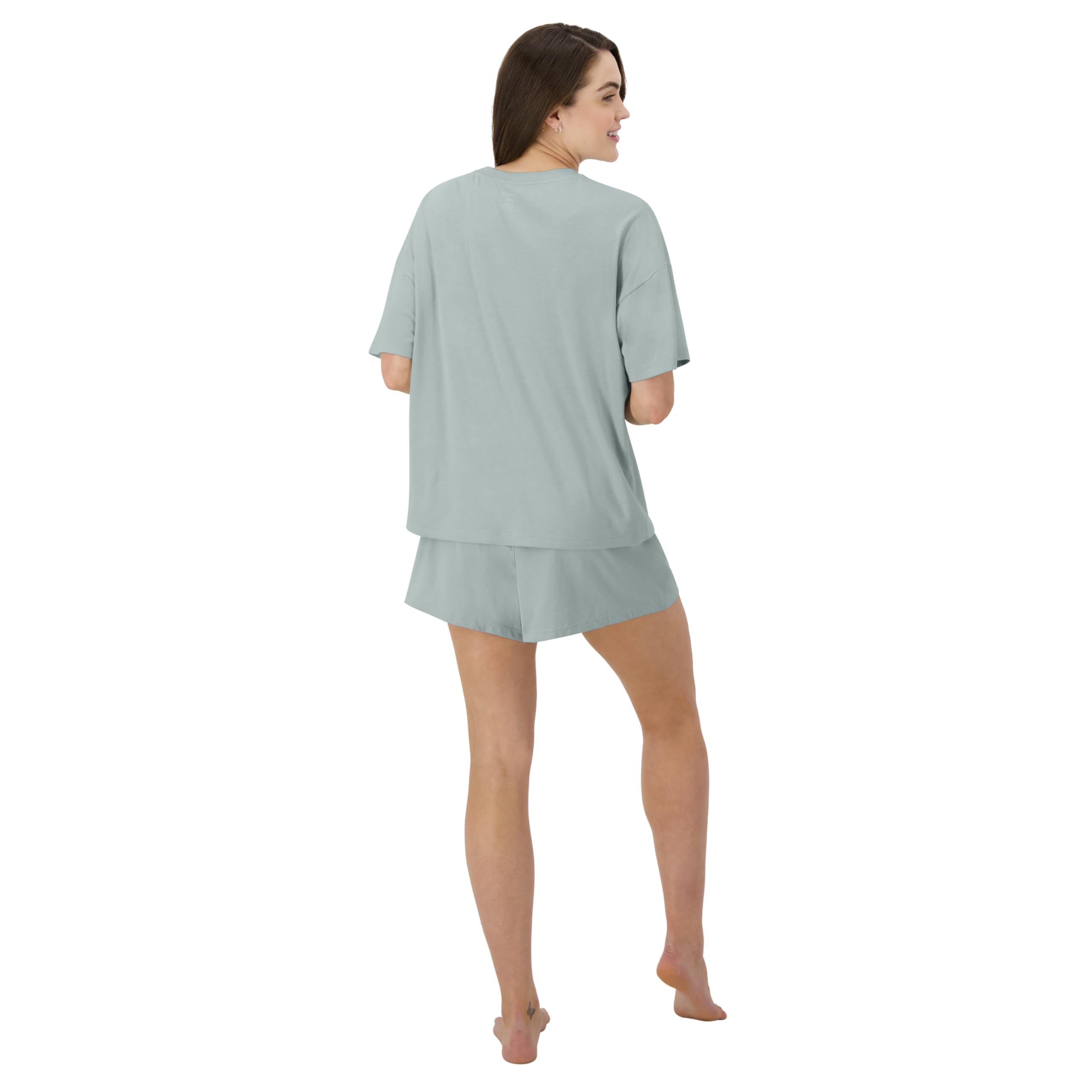 Hanes Women's Pajamas Set, Comfywear Pajamas for Women Set, Originals SupertSoft Loungewear, T-Shirt & Sleep Shorts