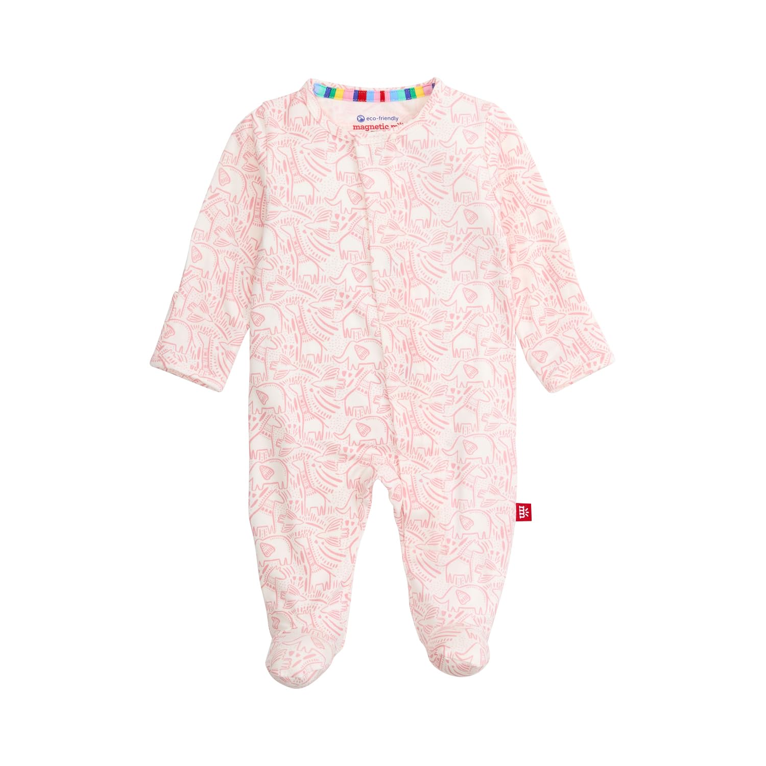 Magnetic Me Girls Modal Magnetic Baby Footie Pajamas | Silky Soft Modal Fabric | Baby Sleepers Available Sizes PRE - 24M WEBE CLOTHING
