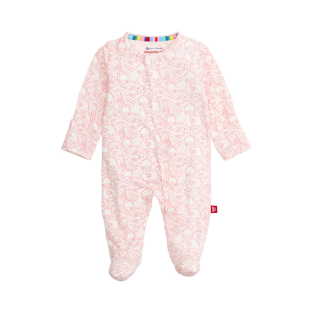 Magnetic Me Girls Modal Magnetic Baby Footie Pajamas | Silky Soft Modal Fabric | Baby Sleepers Available Sizes PRE - 24M WEBE CLOTHING