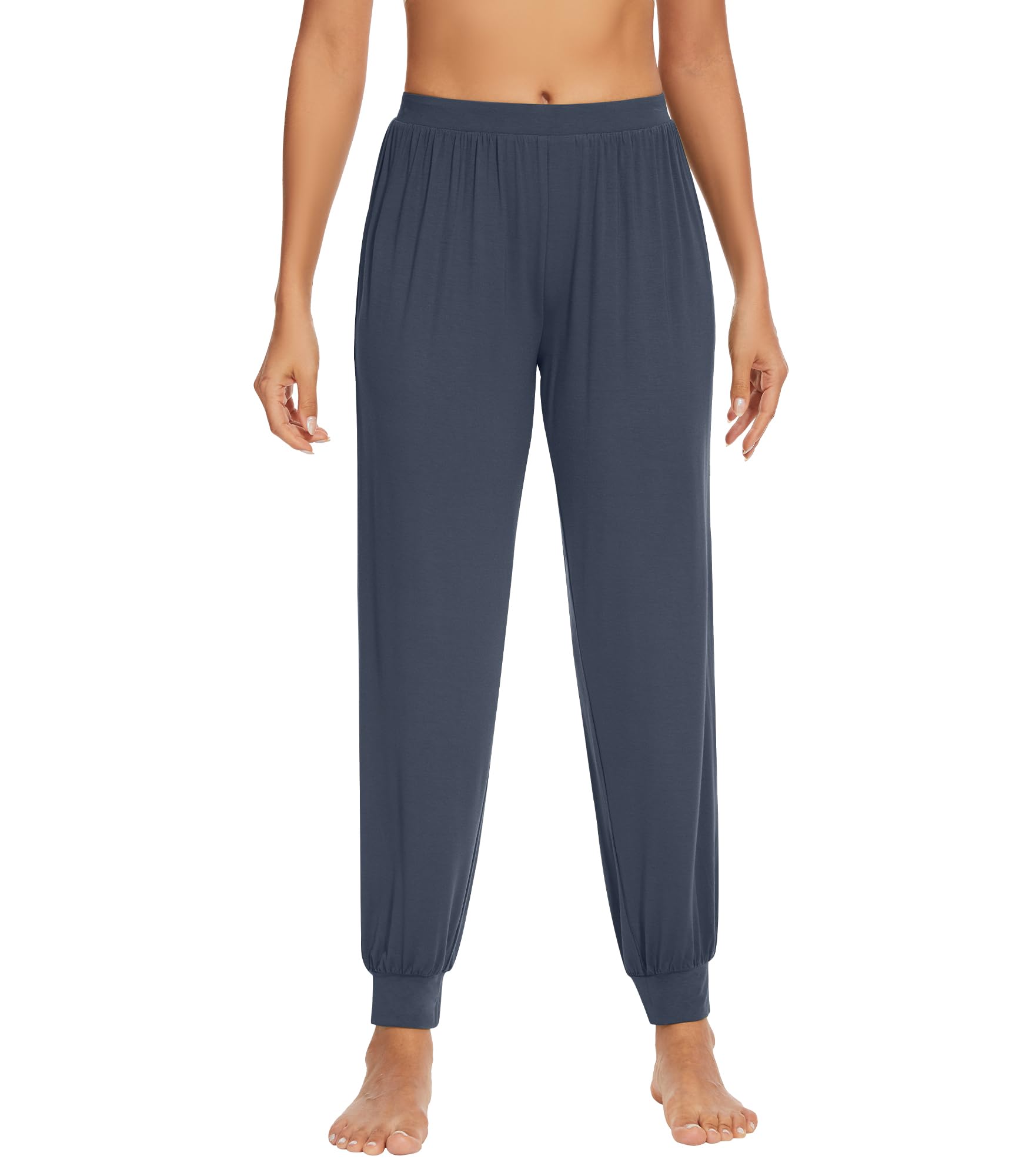 WiWi Women's Viscose from Bamboo Joggers Super Soft Pajama Pants Yoga Bottoms Cooling Lounge Sweatpants S-XXL