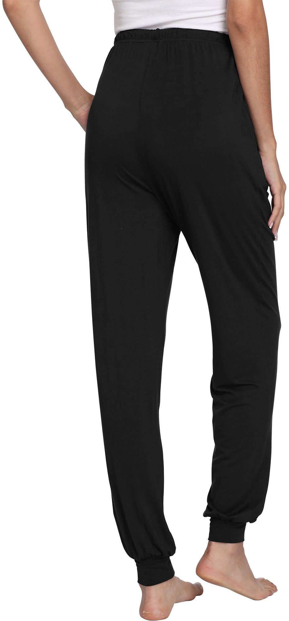 GYS Women's Pajama Pants - Viscose Made from Bamboo, Joggers Pants with Pockets Comfy Lounge Sleep Pants Pj Bottoms
