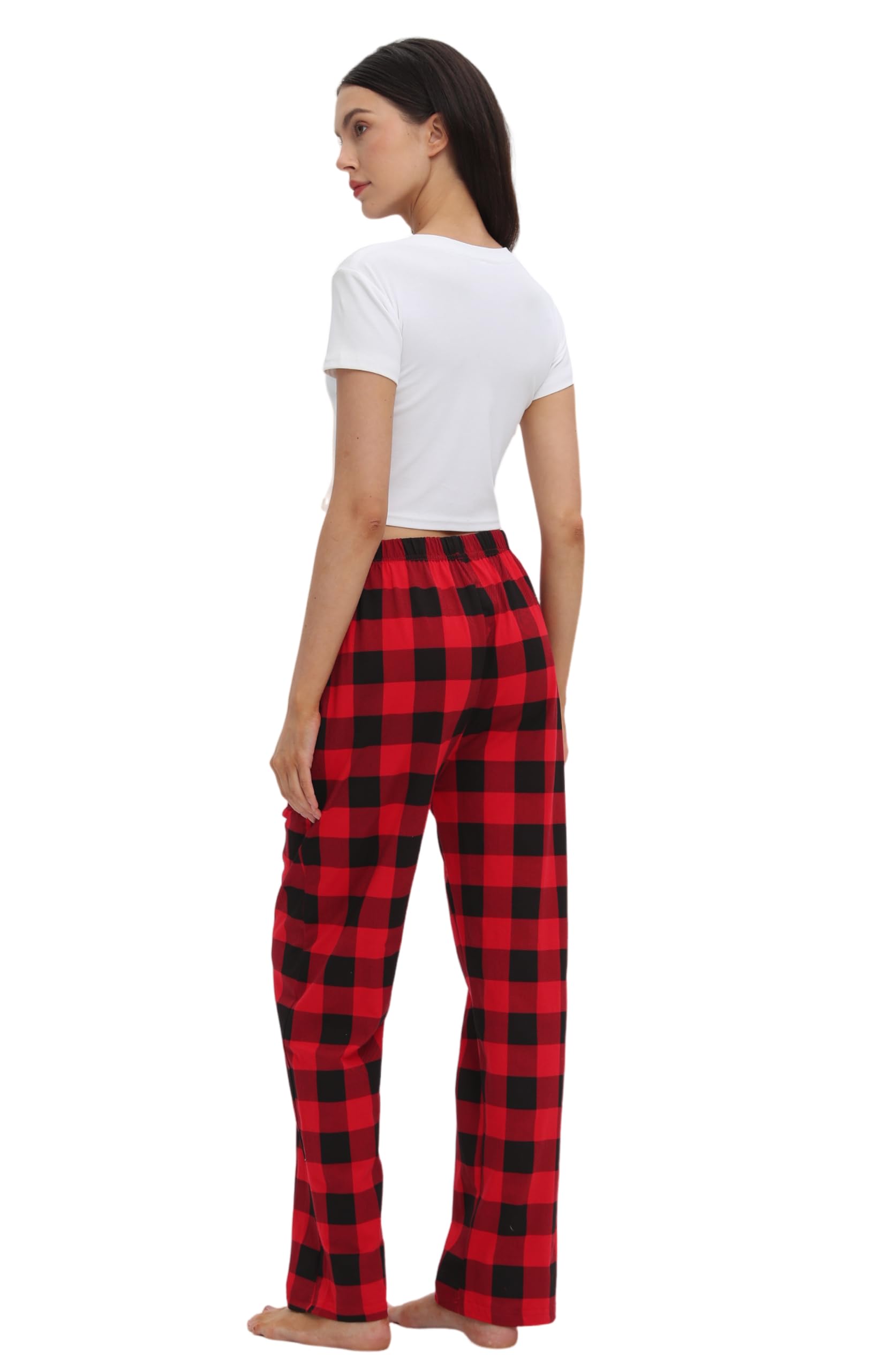 SAMGU Women's Pajama Pants, Soft Cotton Sleep Lounge Pants, Comfy Homewear pjs, Elatic Waist Pajama Bottom Pants for Women