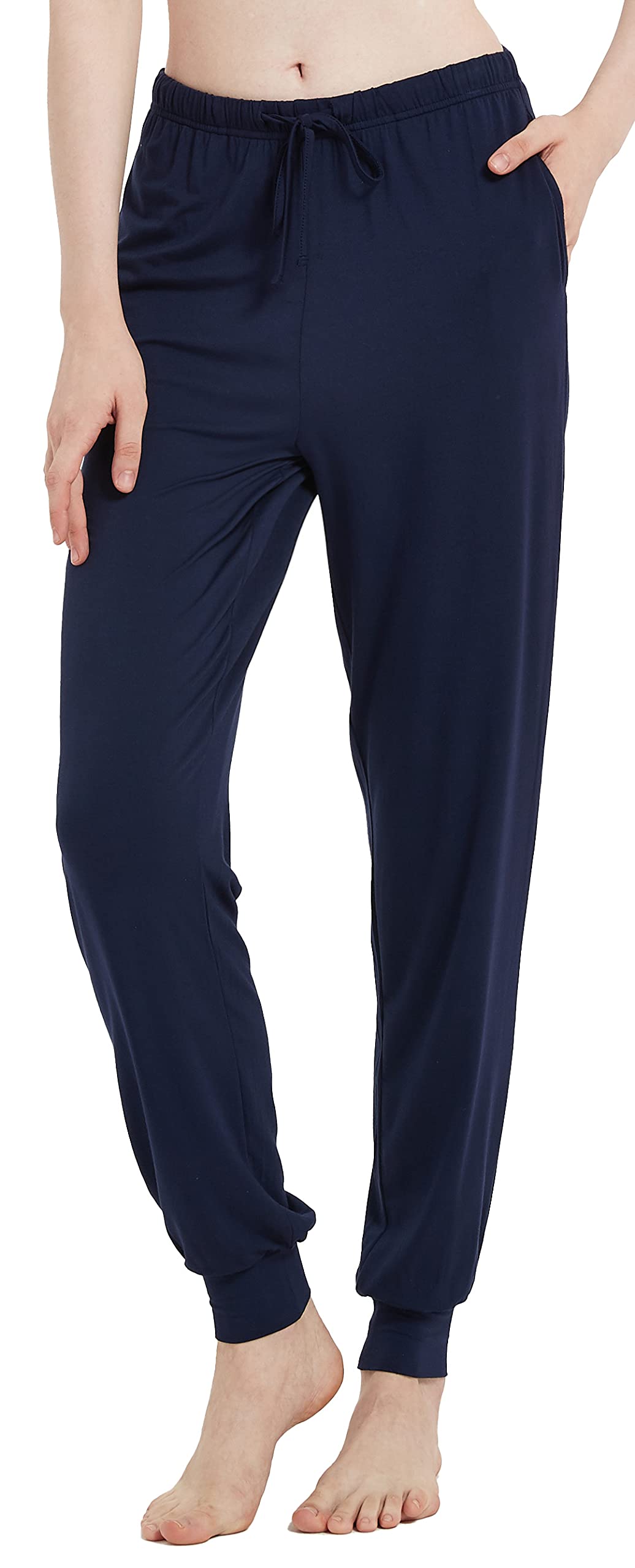 GYS Women's Pajama Pants - Viscose Made from Bamboo, Joggers Pants with Pockets Comfy Lounge Sleep Pants Pj Bottoms
