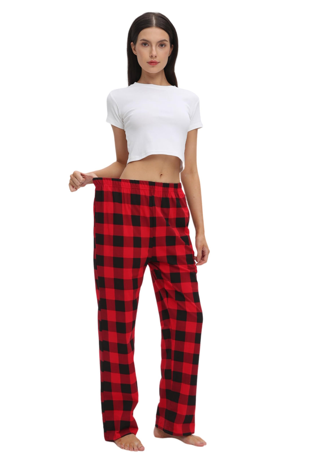 SAMGU Women's Pajama Pants, Soft Cotton Sleep Lounge Pants, Comfy Homewear pjs, Elatic Waist Pajama Bottom Pants for Women