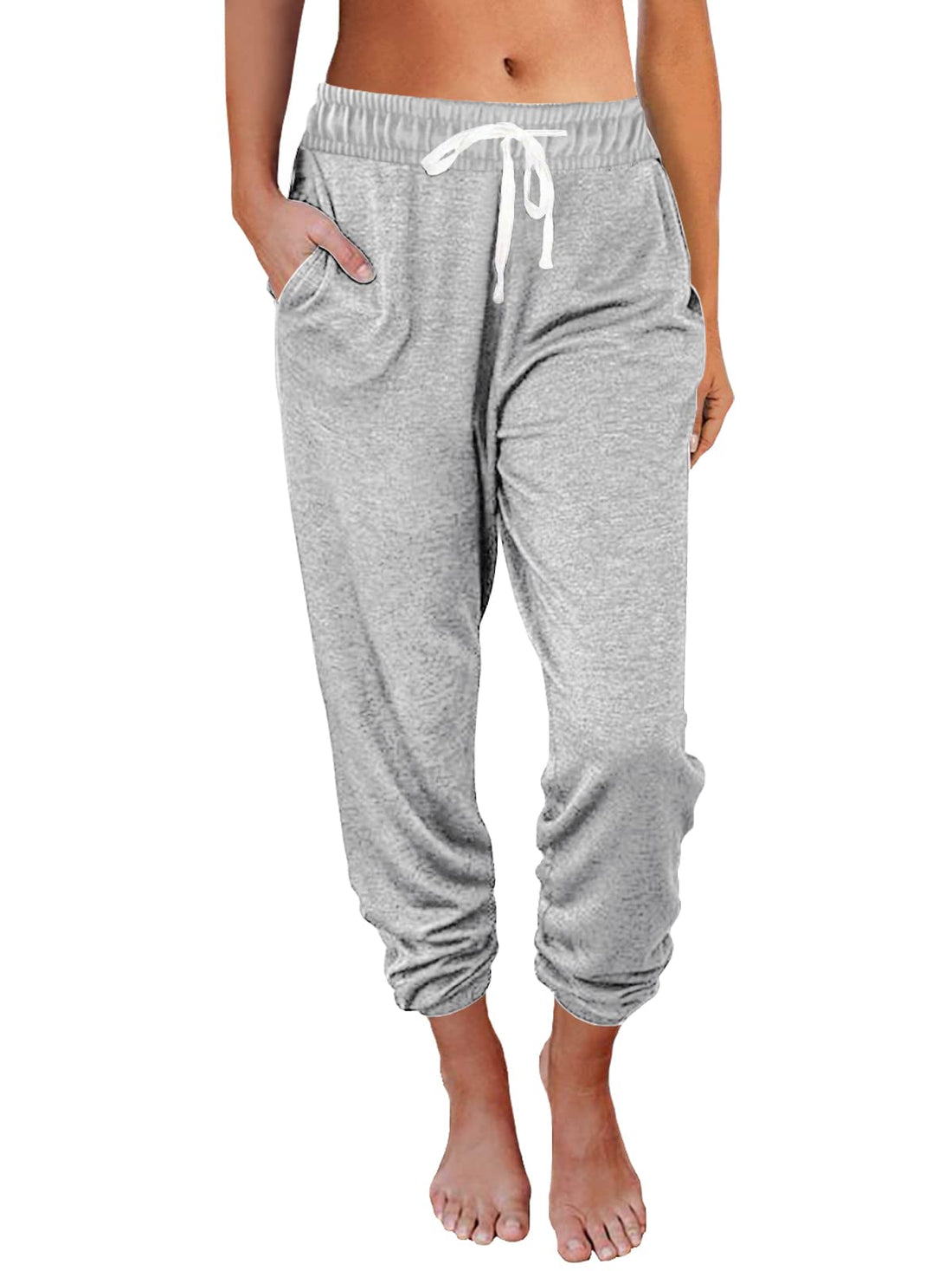 AUTOMET Women's High Waisted Lounge Sweatpants Jogger Pants with Pockets