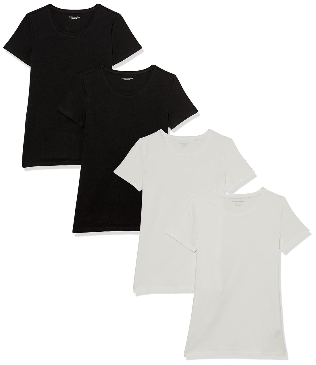 Amazon Essentials Women's Regular-Fit Short-Sleeve Crewneck T-Shirt, Multipacks
