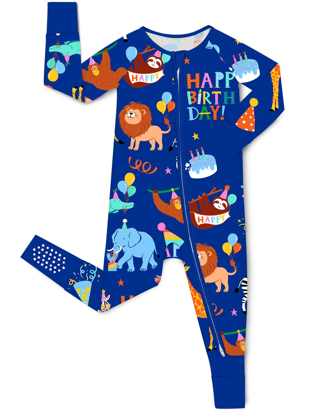 babee Reshinee Bamboo Viscose Baby Convertible Footie Pajama, Zipper Pajamas for Baby Boys & Girls, Sleep & Play Footed