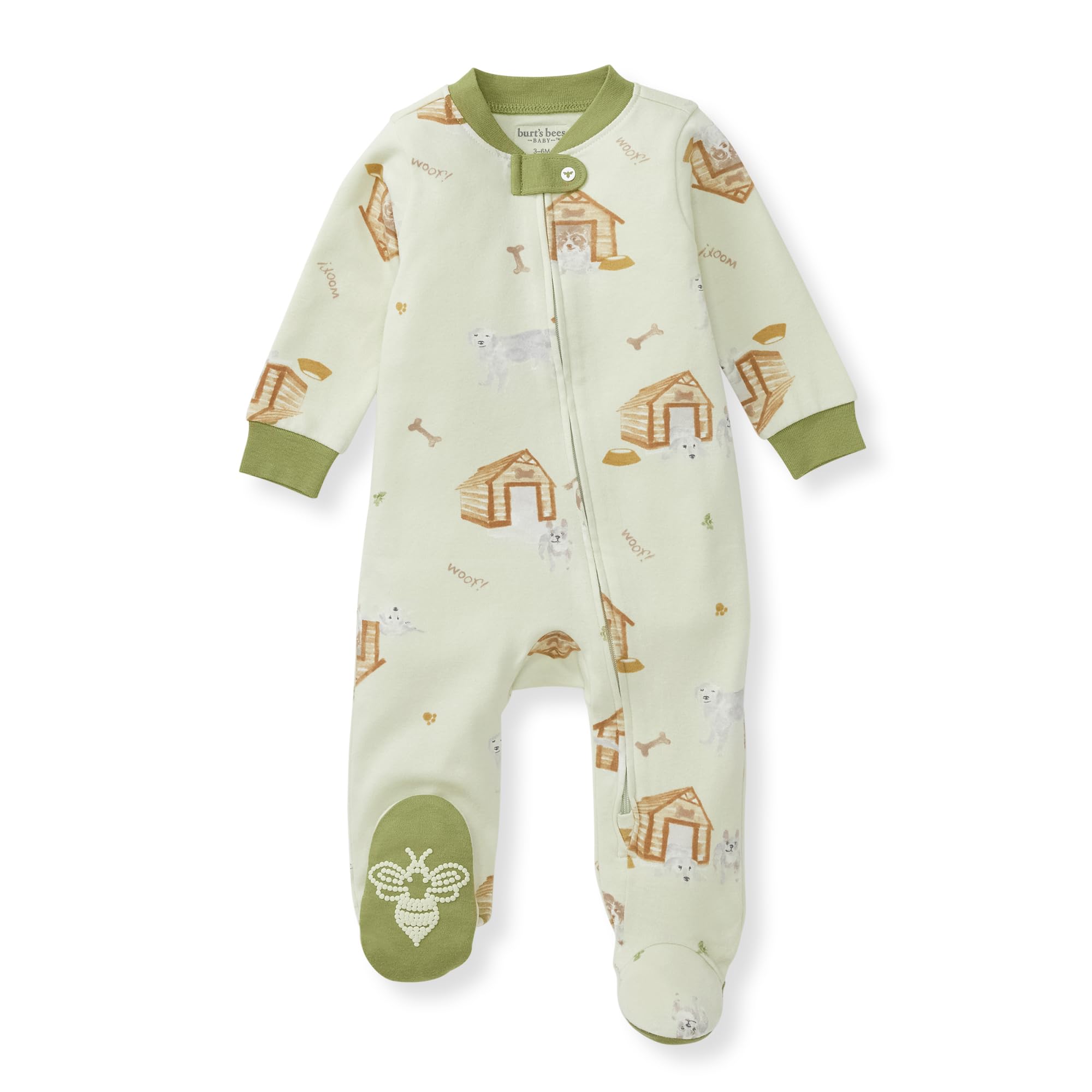 Burt's Bees Baby Organic Cotton Sleep and Play Footed Pajamas for Boys
