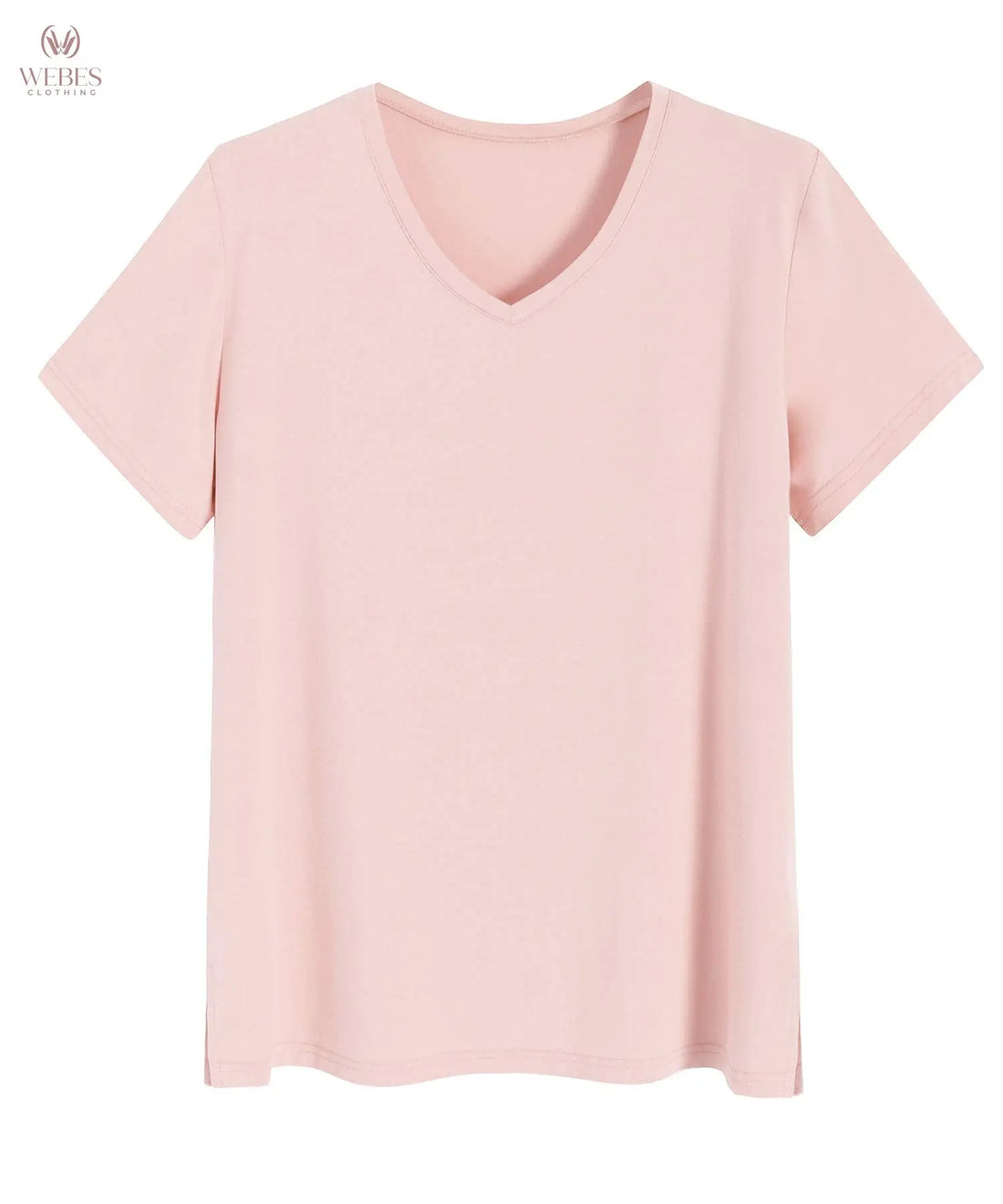 Latuza Women's Viscose Sleep T-Shirt V-Neck Pajamas Top
