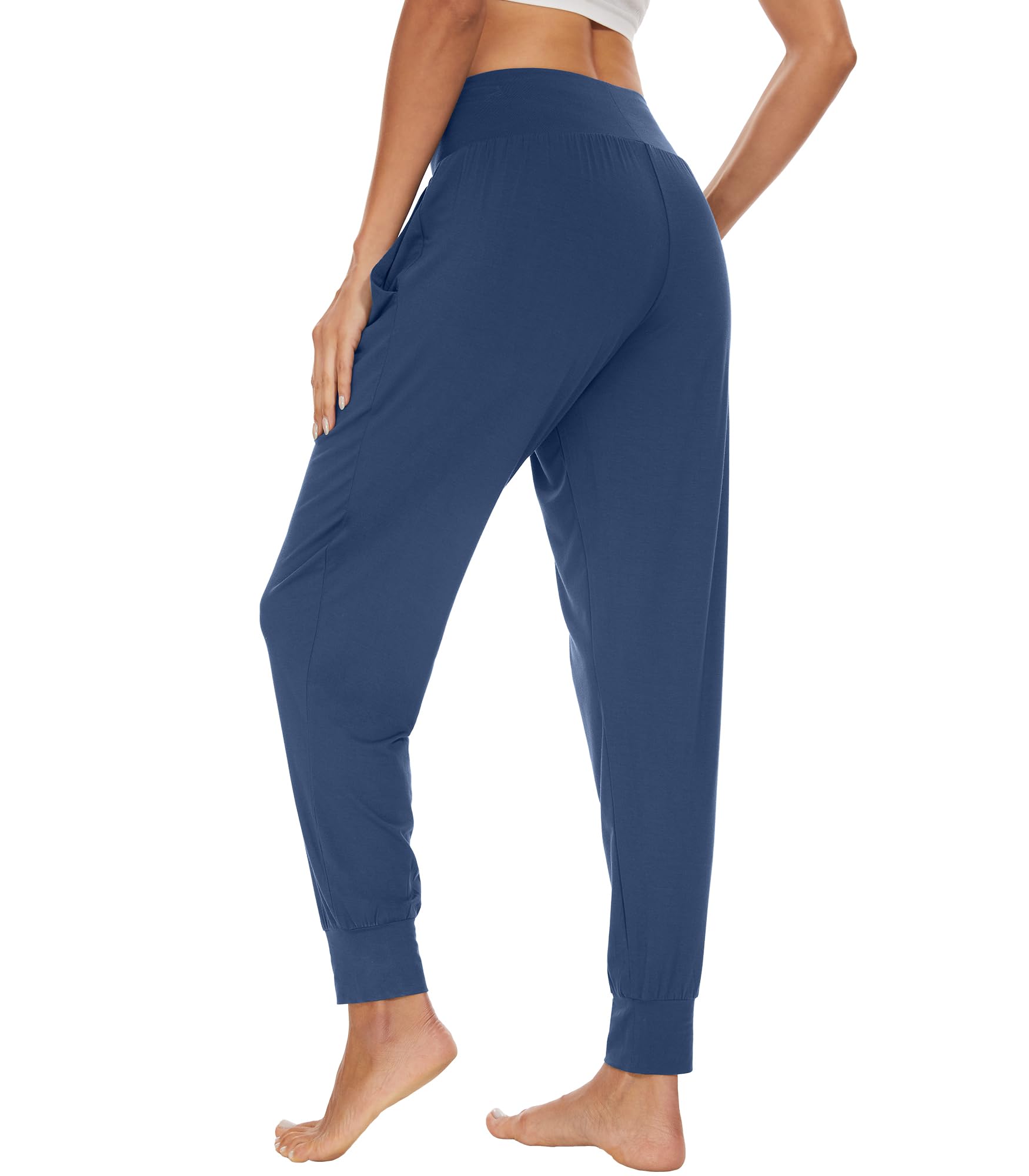 WiWi Women's Viscose from Bamboo Joggers Super Soft Pajama Pants Yoga Bottoms Cooling Lounge Sweatpants S-XXL