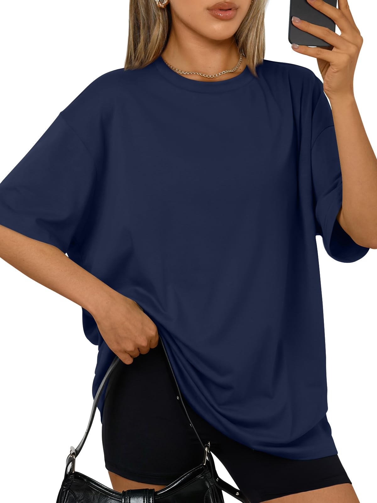 Trendy Queen Womens Oversized T-Shirts Short Sleeves Workout Tops | Casual Summer Gym Tees Plus Size Fashion Clothes 2026 WEBE CLOTHING