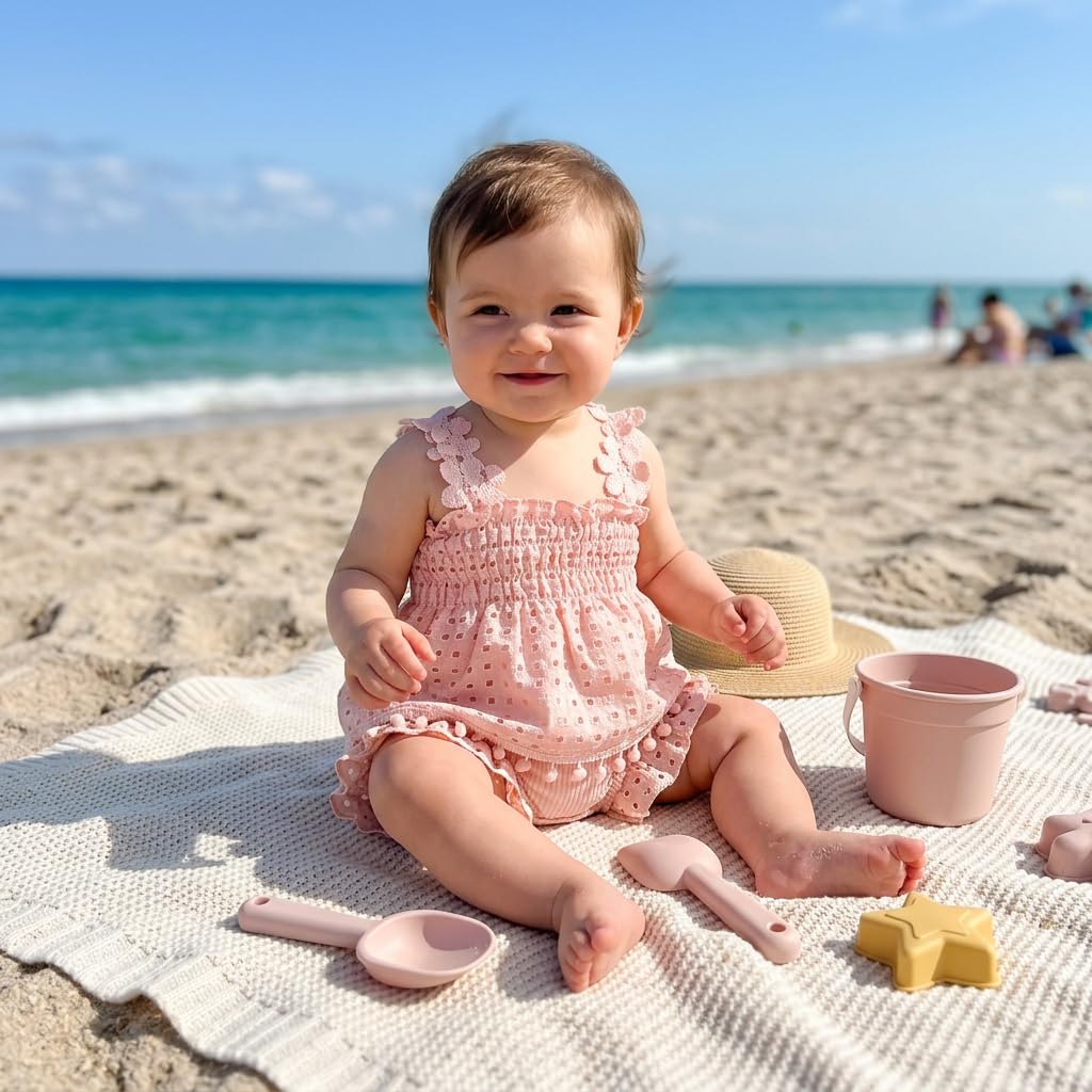 Newborn Baby Girl Summer Clothes Sleeveless Floral Top Ribbed Shorts Boho Outfit Set WEBE CLOTHING