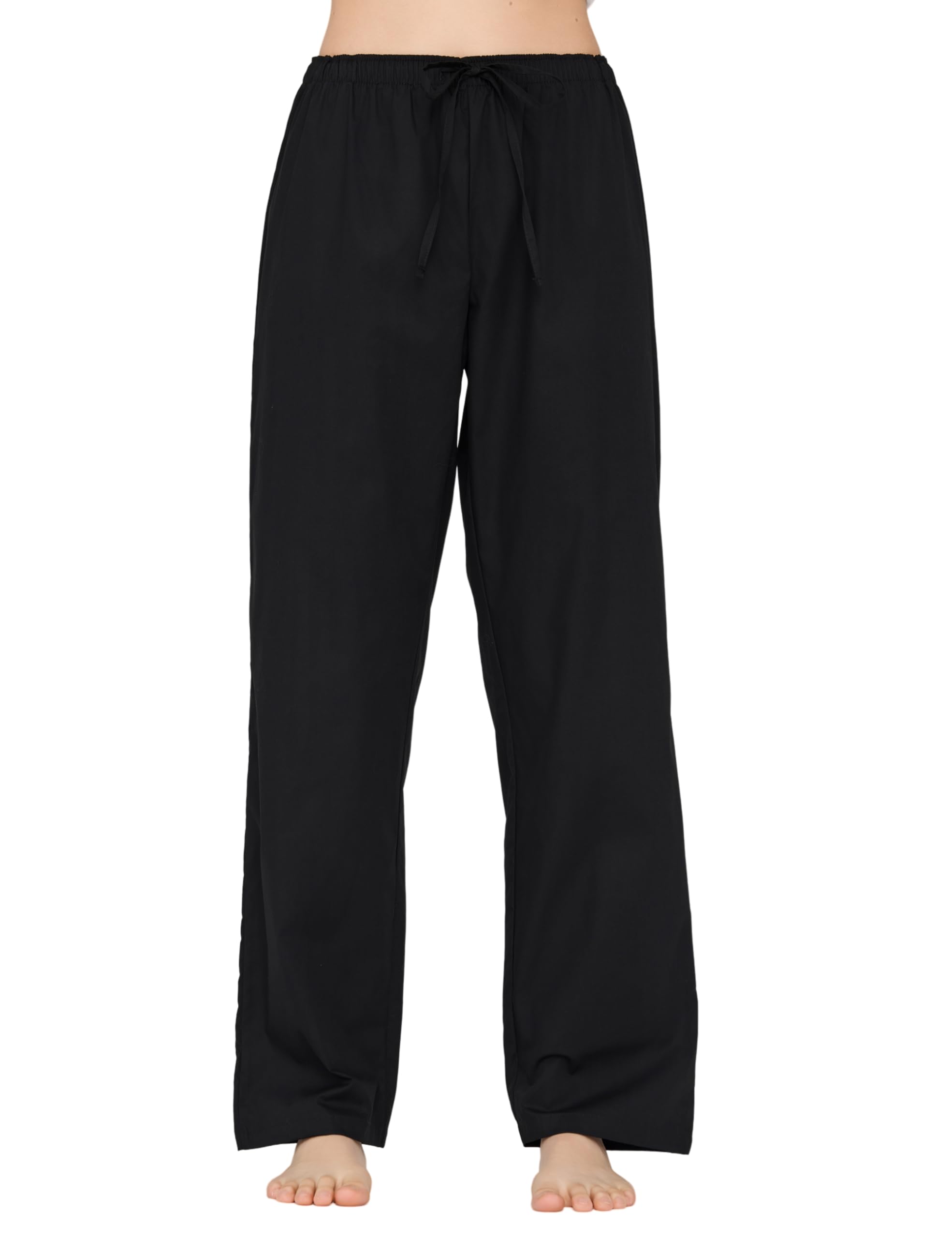 CYZ Women's 100% Cotton Woven Poplin Sleep Pajama Pants