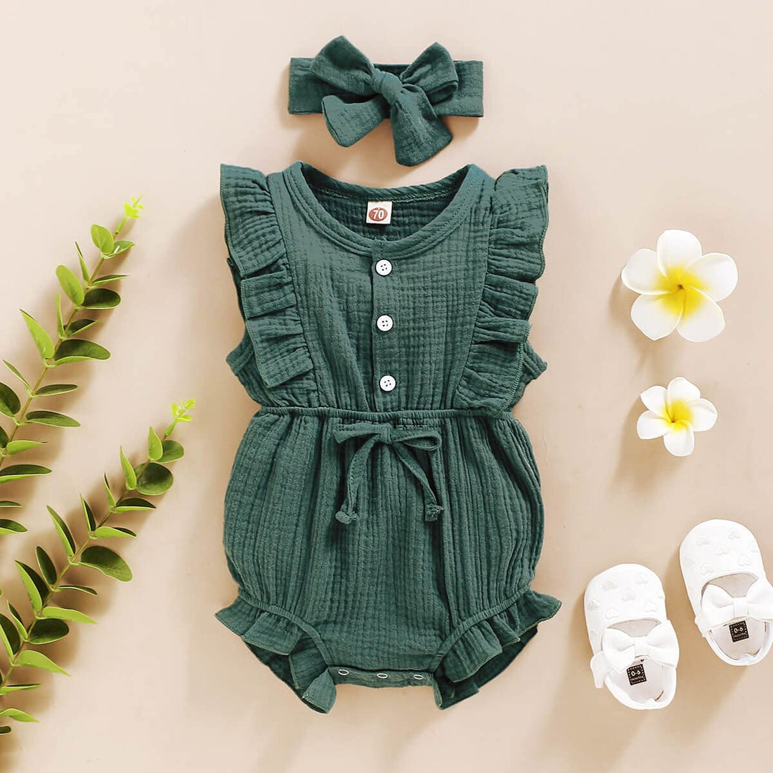 Renotemy Newborn Infant Baby Girl Clothes Rompers Summer Jumpsuits Short Sleeve Romper Infant Baby Clothes Girl WEBE CLOTHING