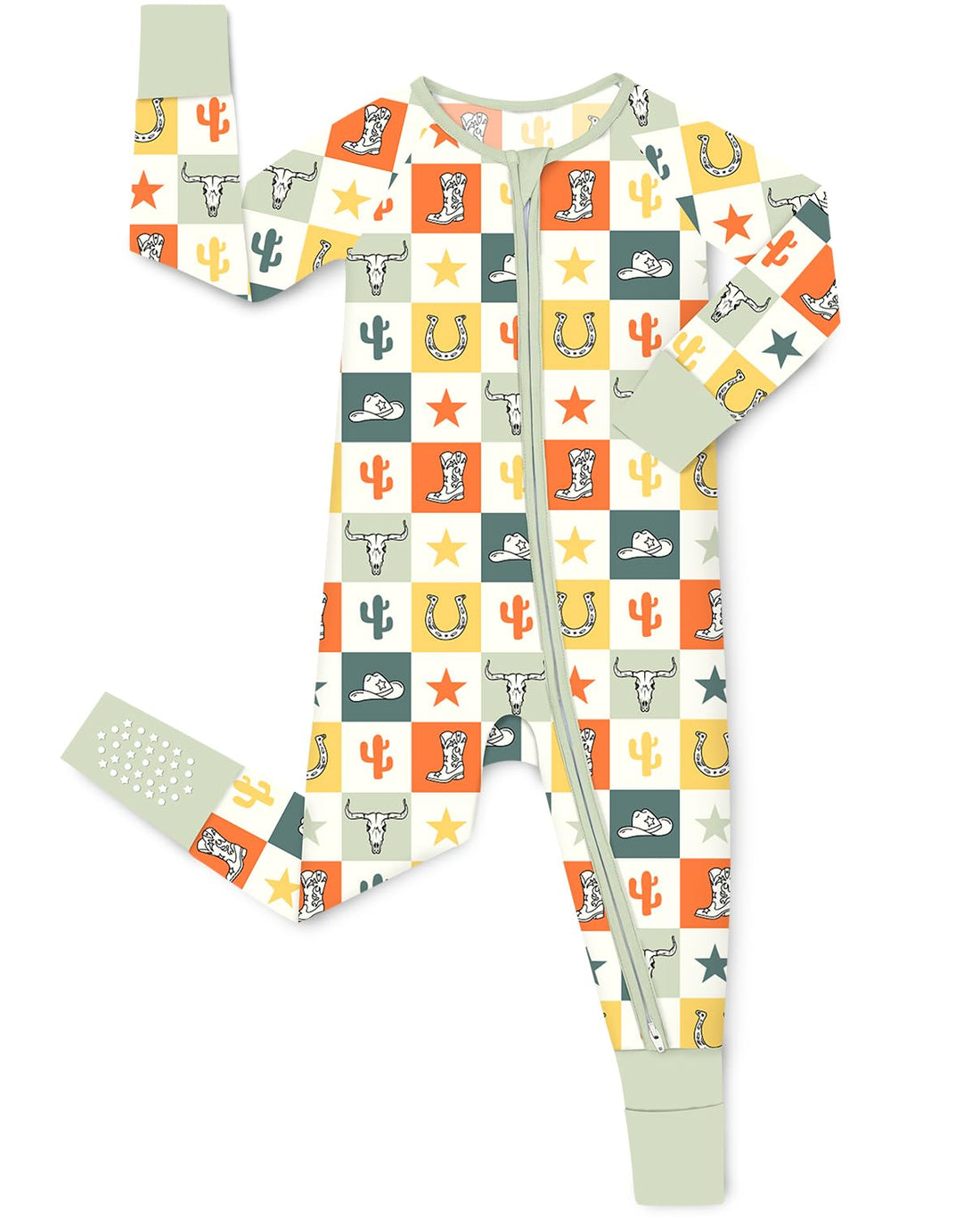 babee Reshinee Bamboo Viscose Baby Convertible Footie Pajama, Zipper Pajamas for Baby Boys & Girls, Sleep & Play Footed