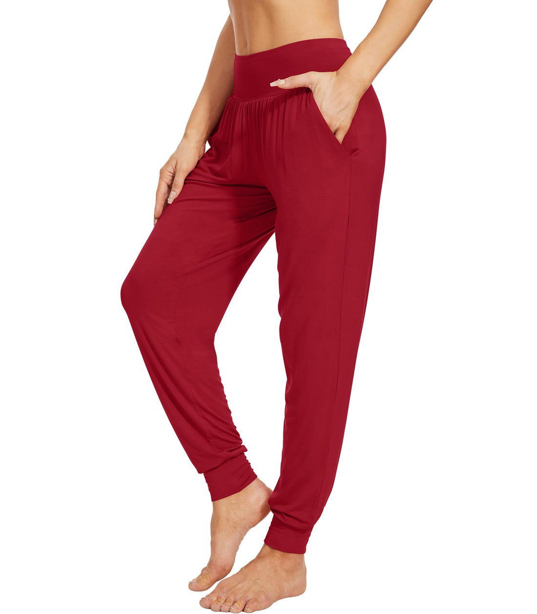 WiWi Women's Viscose from Bamboo Joggers Super Soft Pajama Pants Yoga Bottoms Cooling Lounge Sweatpants S-XXL